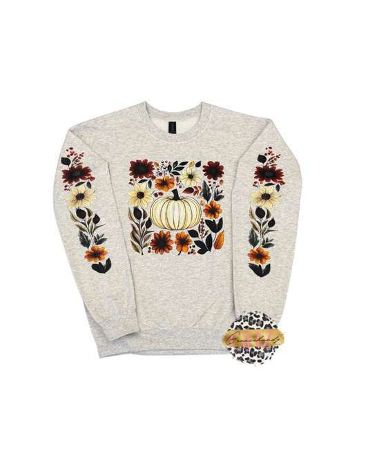 Florals and Fall Sweatshirt