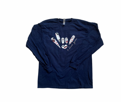 Halloween Horror ILY ASL Long sleeve (different color)