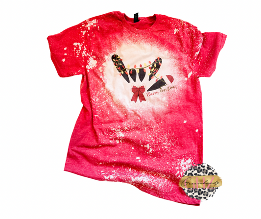 ILY ASL Christmas Bleached shirt