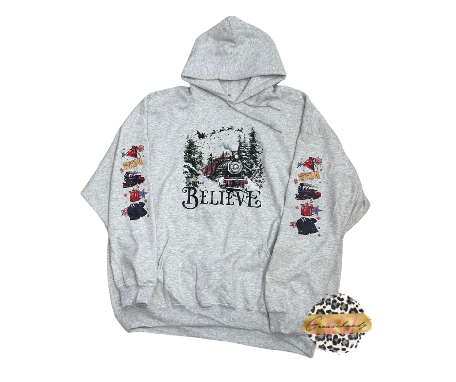 Believe train Hoodie or Sweatshirt