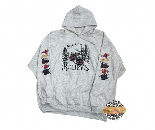 Believe train Hoodie or Sweatshirt
