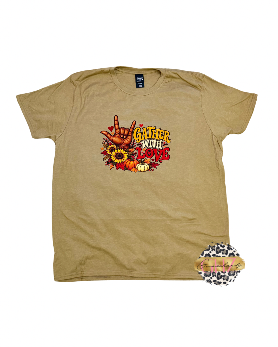 Gather With Love Tshirt (Brown Hand)