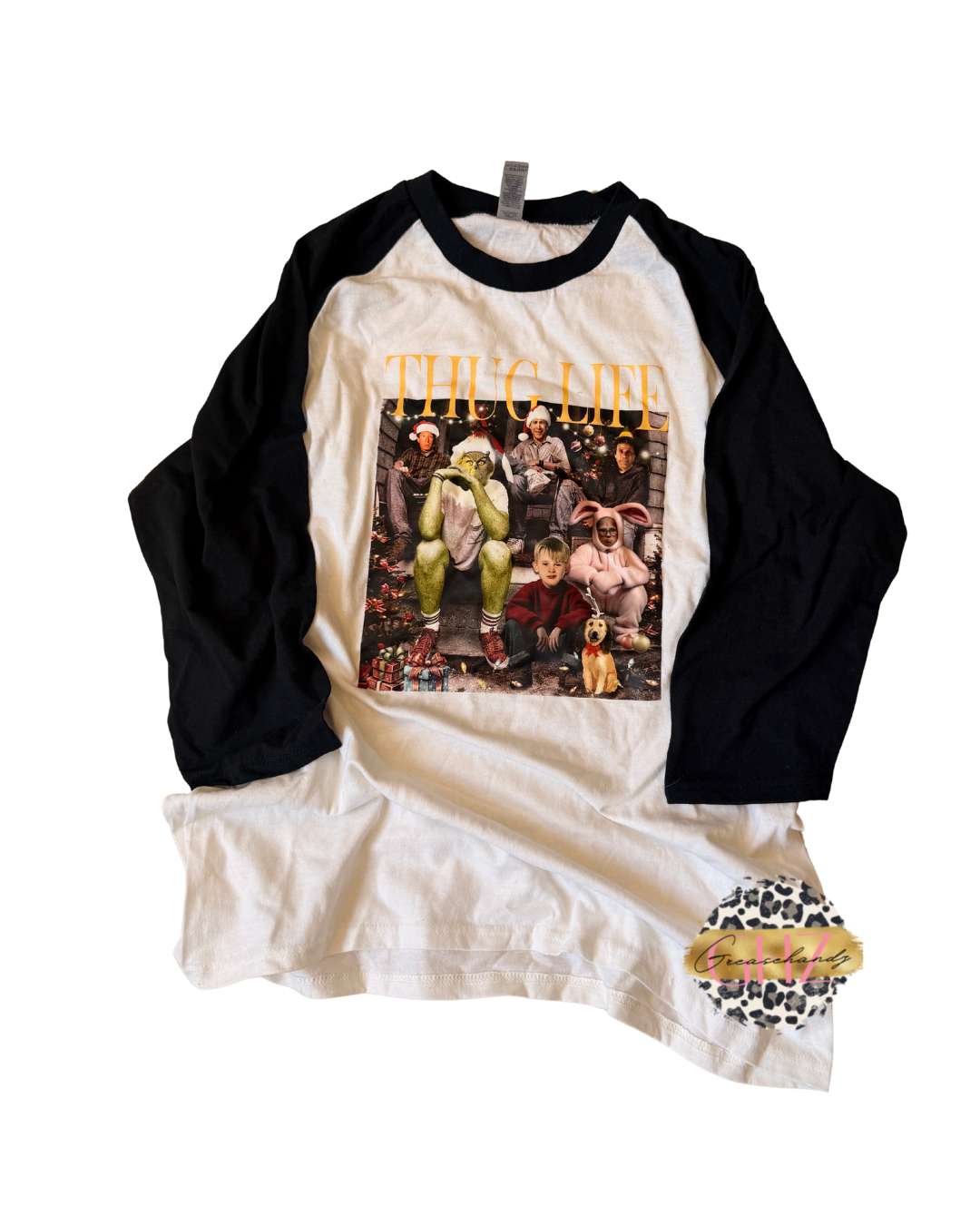Thug life Christmas raglan sleeve (L)
