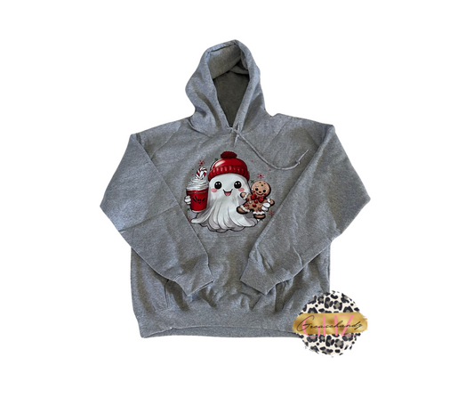 Christmas Ghost hoodie (M)