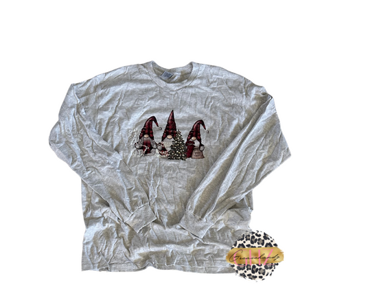 Christmas Gnomes long sleeve (L)