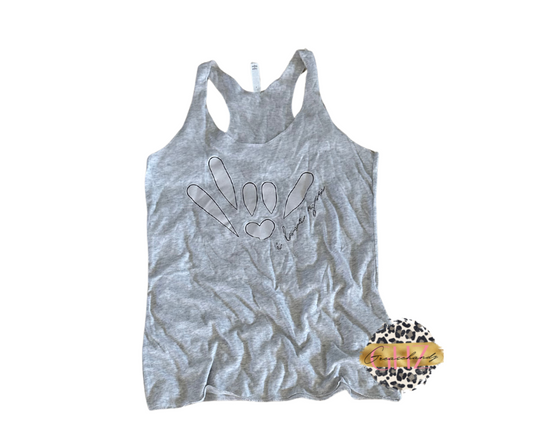 I love you ASL tank top (XL)