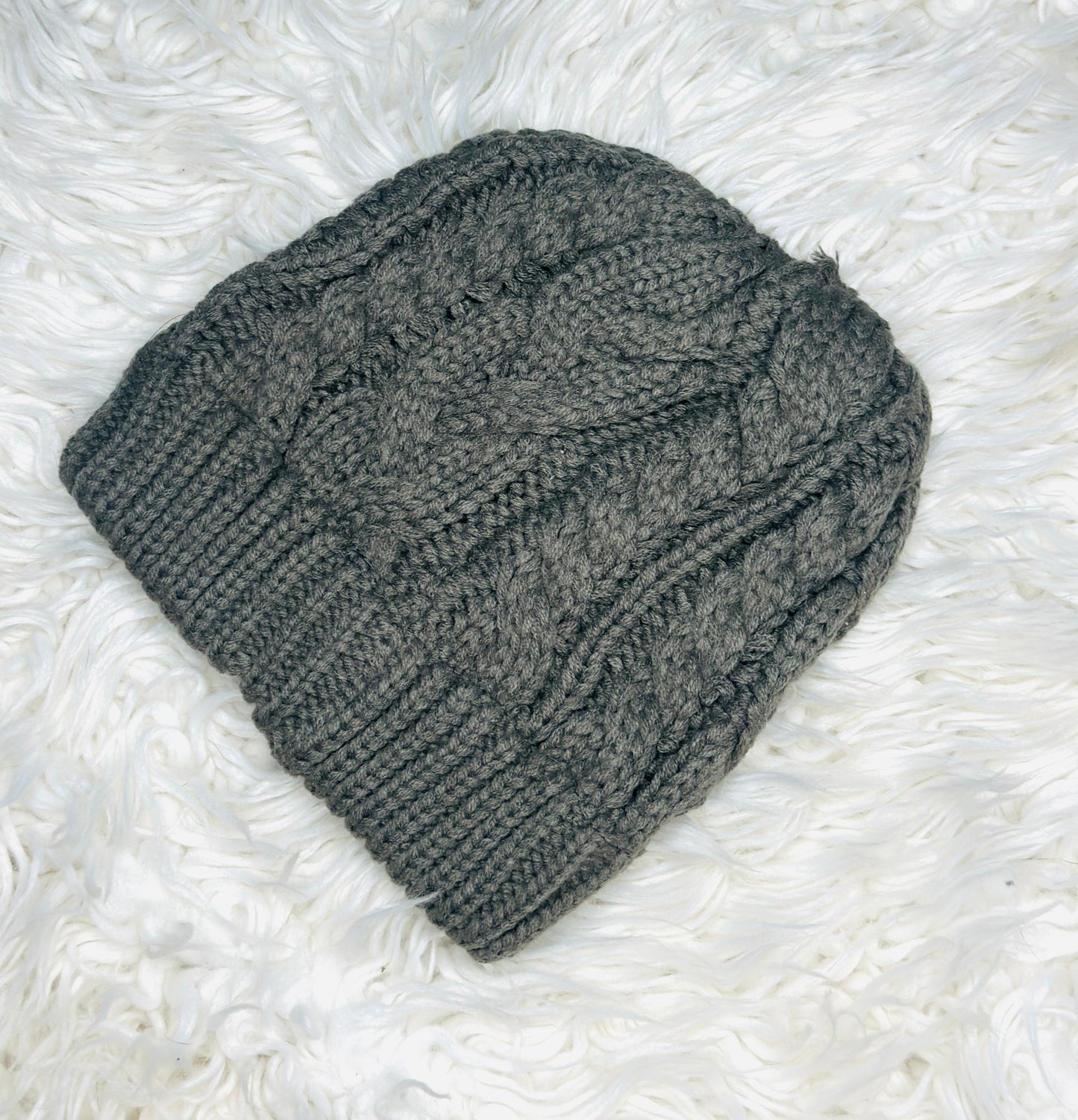 Knit Messy Bun Ponytail Beanie Winter Hat for Women